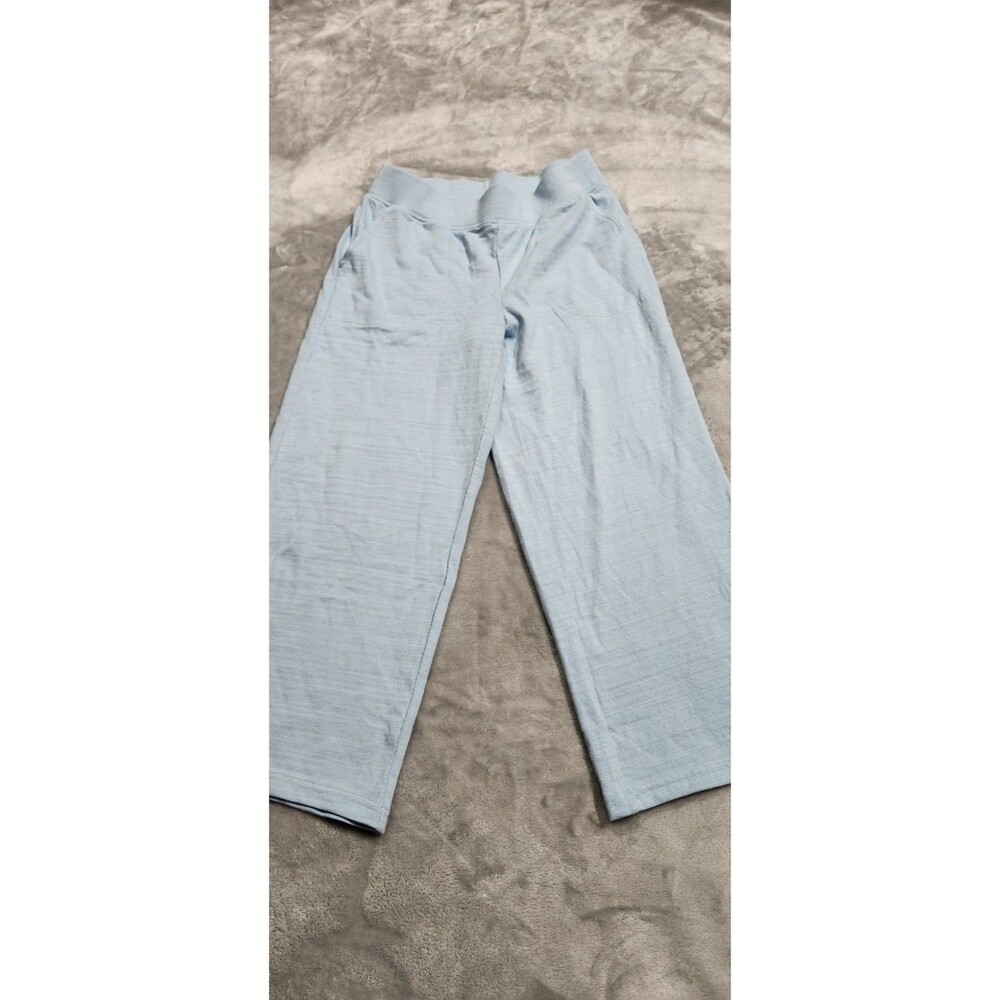 D&Co Women's Size XSP Blue 100% Cotton Active Stretch Skimmer Pants NWOT